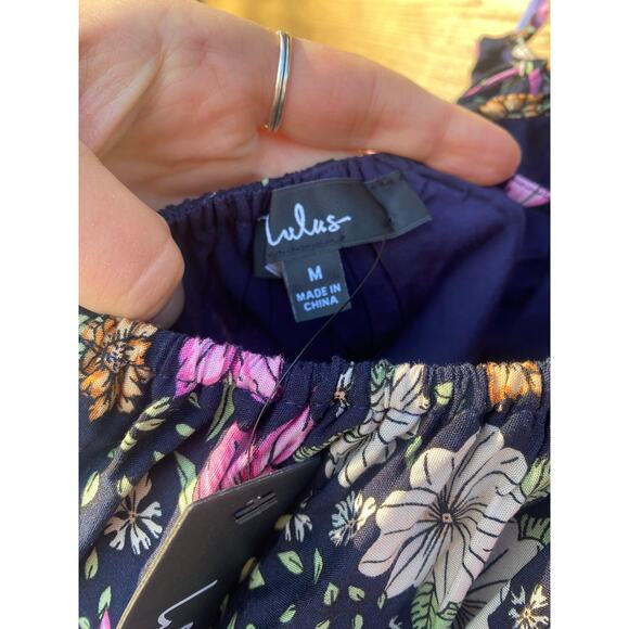 Lulus bohemian bliss black floral asymmetrical backless maxi dress - Picture 9 of 10